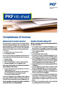 Completeness of Invoices brochure